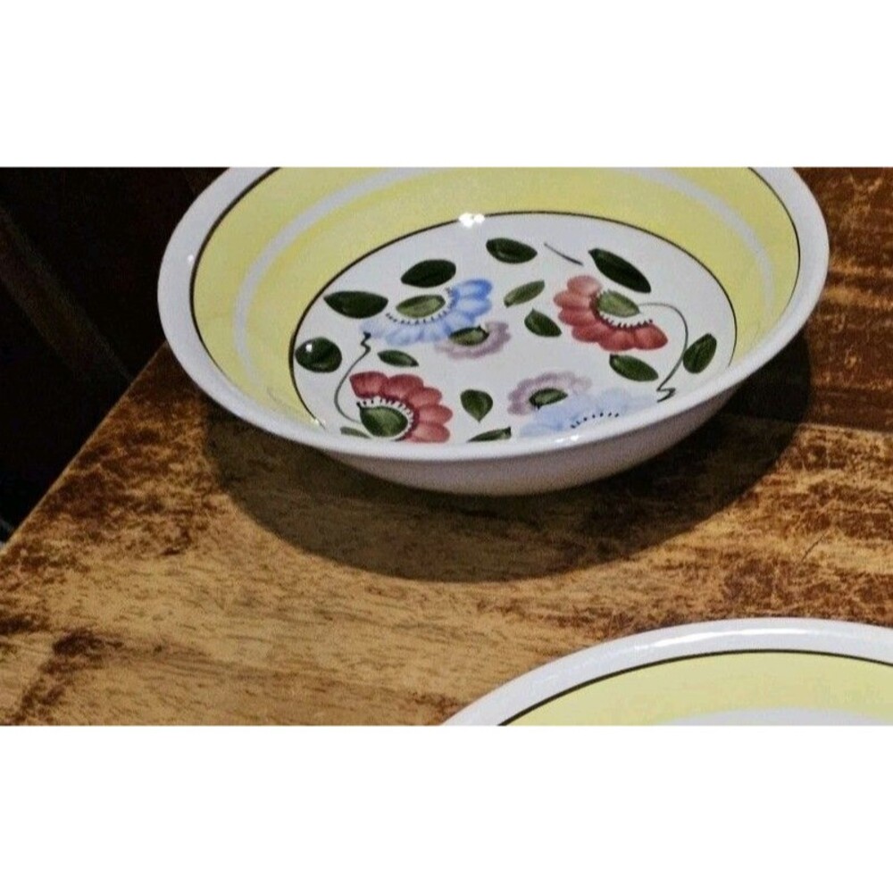 Jack Richter Co Large Serving Bowl Sasai Ironstone Ware Yellow Floral 11”